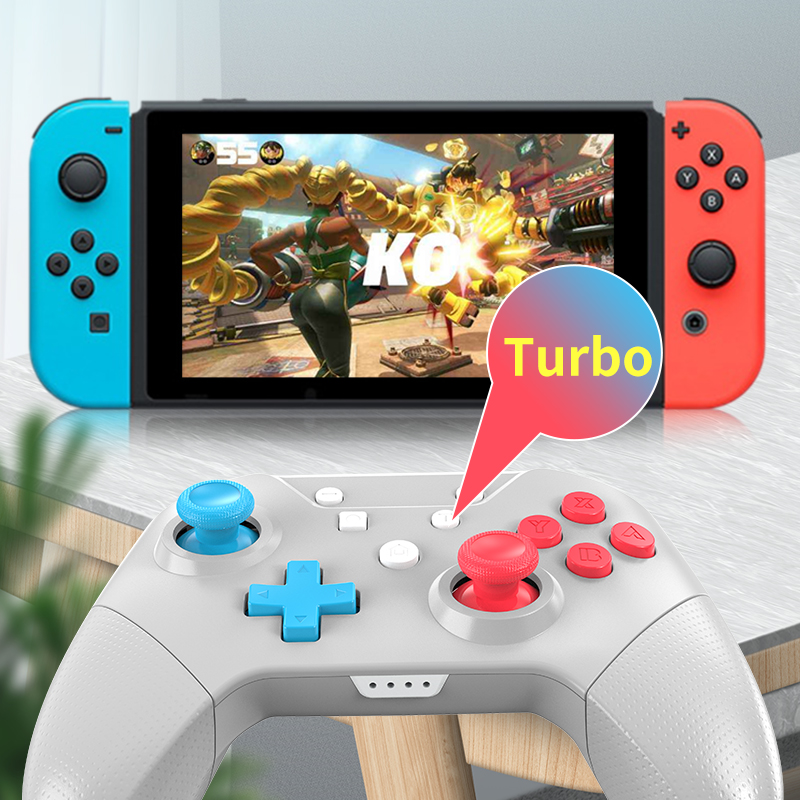 Aolion Wireless Bluetooth Game Controller for Nintendo Switch Pro NS Lite PC NFC Turbo 6-Axis Doublemotor 3D Joysticks Gamepad. 