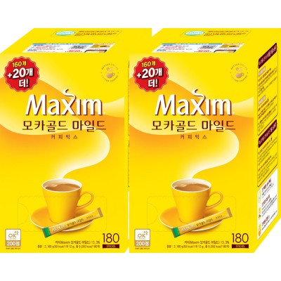 Korean Maxim Mocha Gold Instant Coffee (2 Single Stick). 