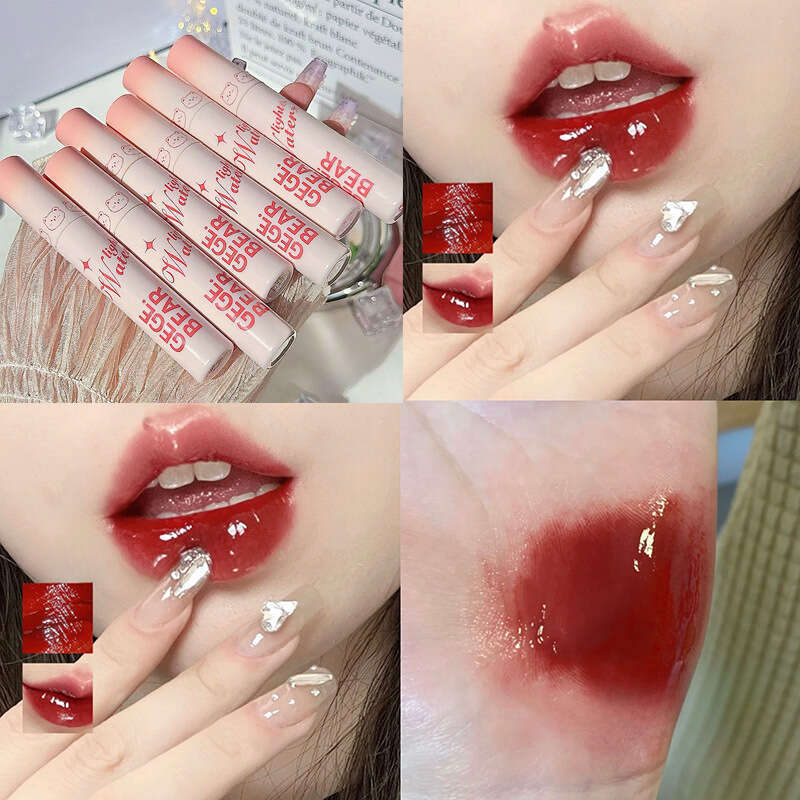 Gege bear mirror water glass lip gloss female moisturizing and non fading student affordable lipstick. 