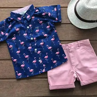 21 Kids Baby Boys Clothes Sets Casual Flamingos T Shirt Tops Button Shorts 2pcs Kids Boy Cotton Clothes Holiday Summer Outfits 1 6y Buy Online At Best Prices In Bangladesh Daraz Com