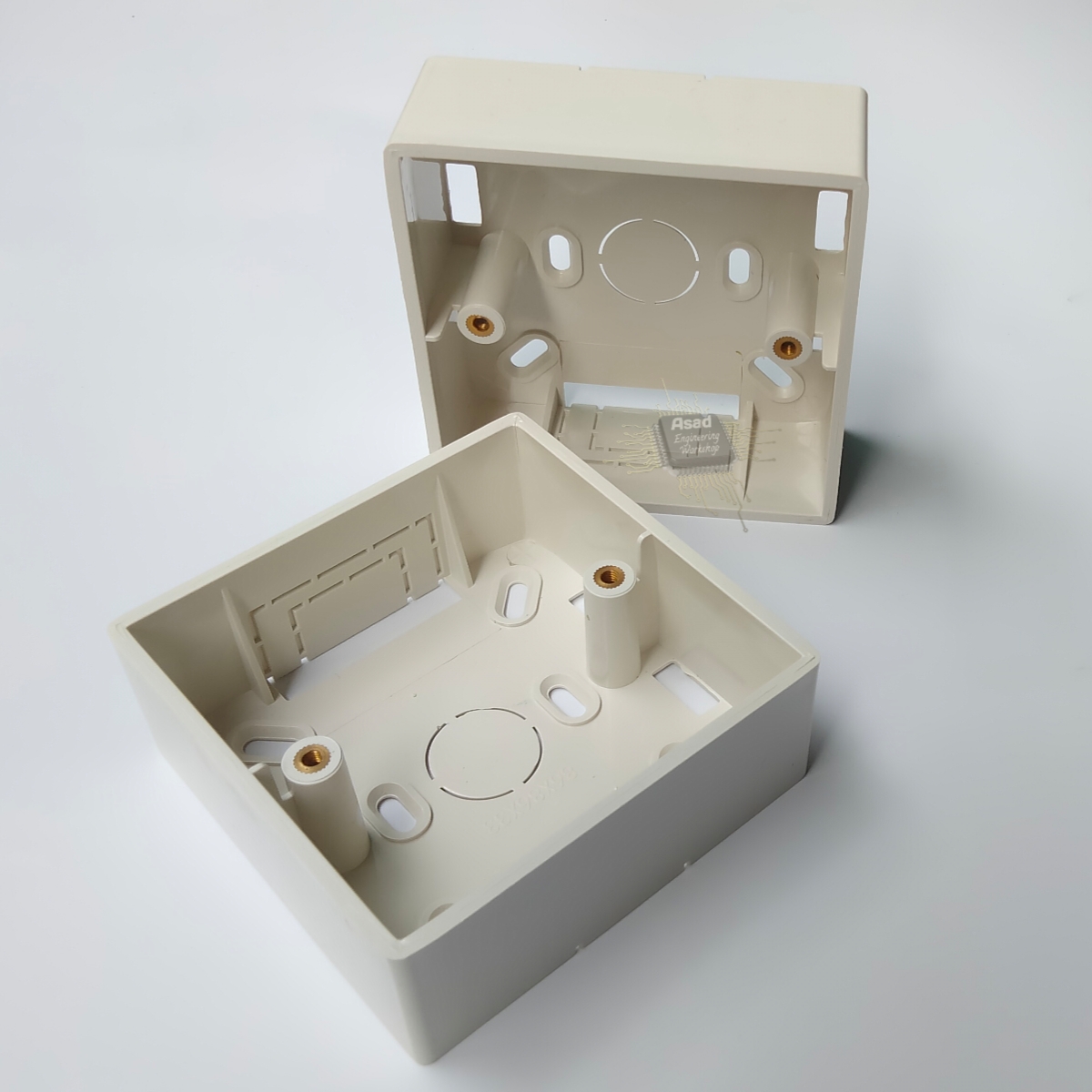 Single Gang PVC Back Box For Gang Switch Gang Socket One Gang Junction Box  - 2 Pcs. 