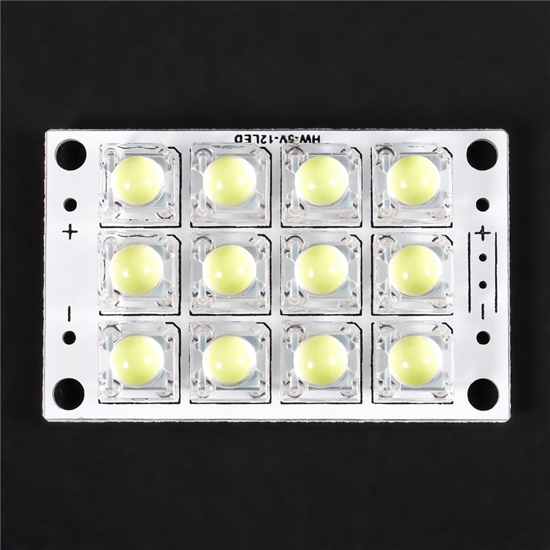 8X New DC 3V 5V 12 LED Super Bright White Piranha LED Circuit Board LED Lights Light Yacht