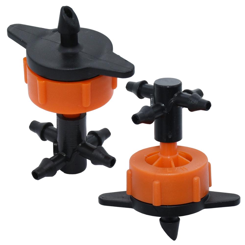 Irrigation 2L/4L/8L Steady flow dripper with 4-way cross Connector Agriculture Drip water irrigation Drip arrow connector 20Sets. 