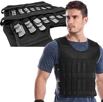 10kg Weighted Vest Adjustable Loading Weight Jacket Exercise Weightloading Vest Boxing Training Waistcoat