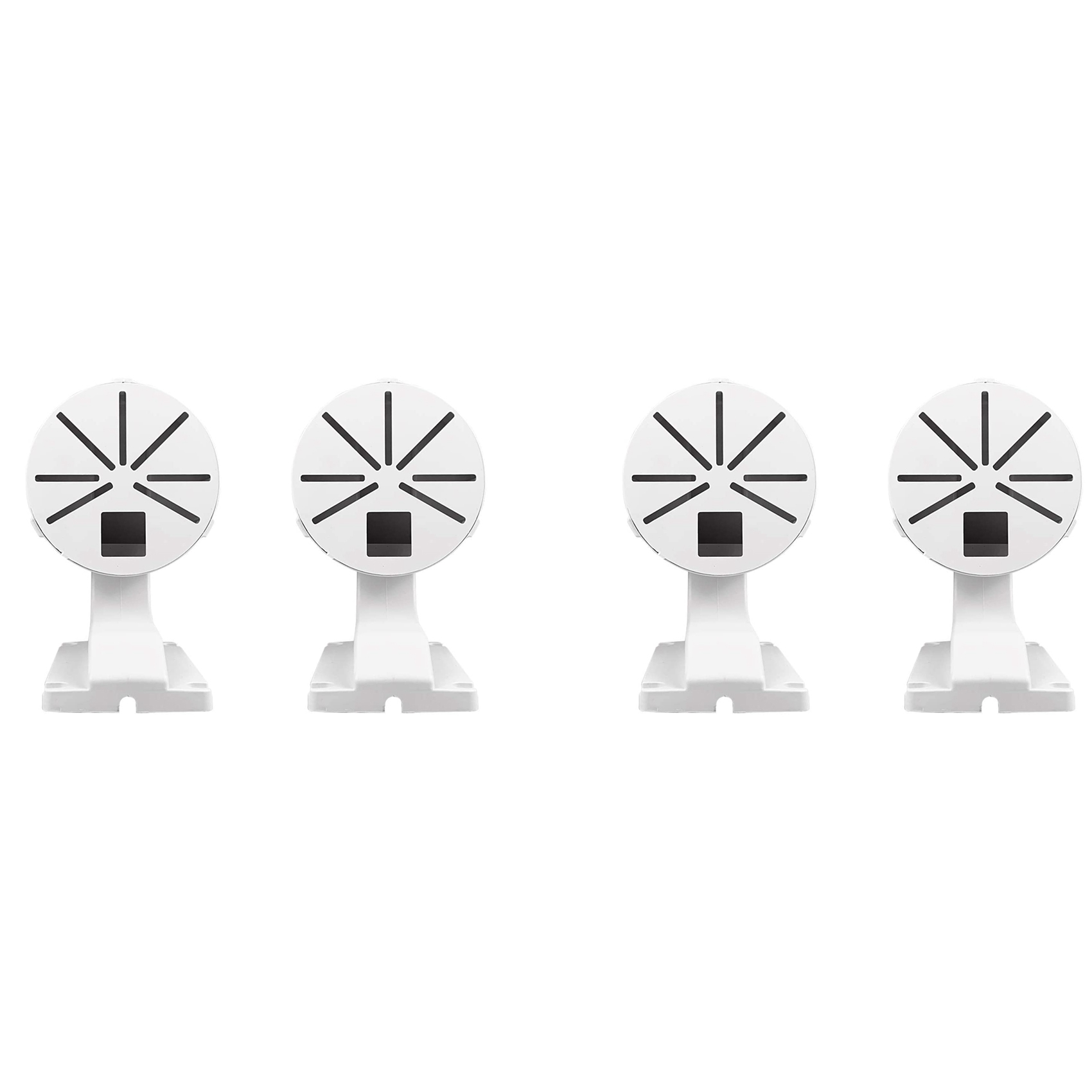 4X Security Camera Mount Bracket,ABS Indoor Outdoor Wall Mount L-Type Bracket for CCTV Security Dome IP Camera Mounting