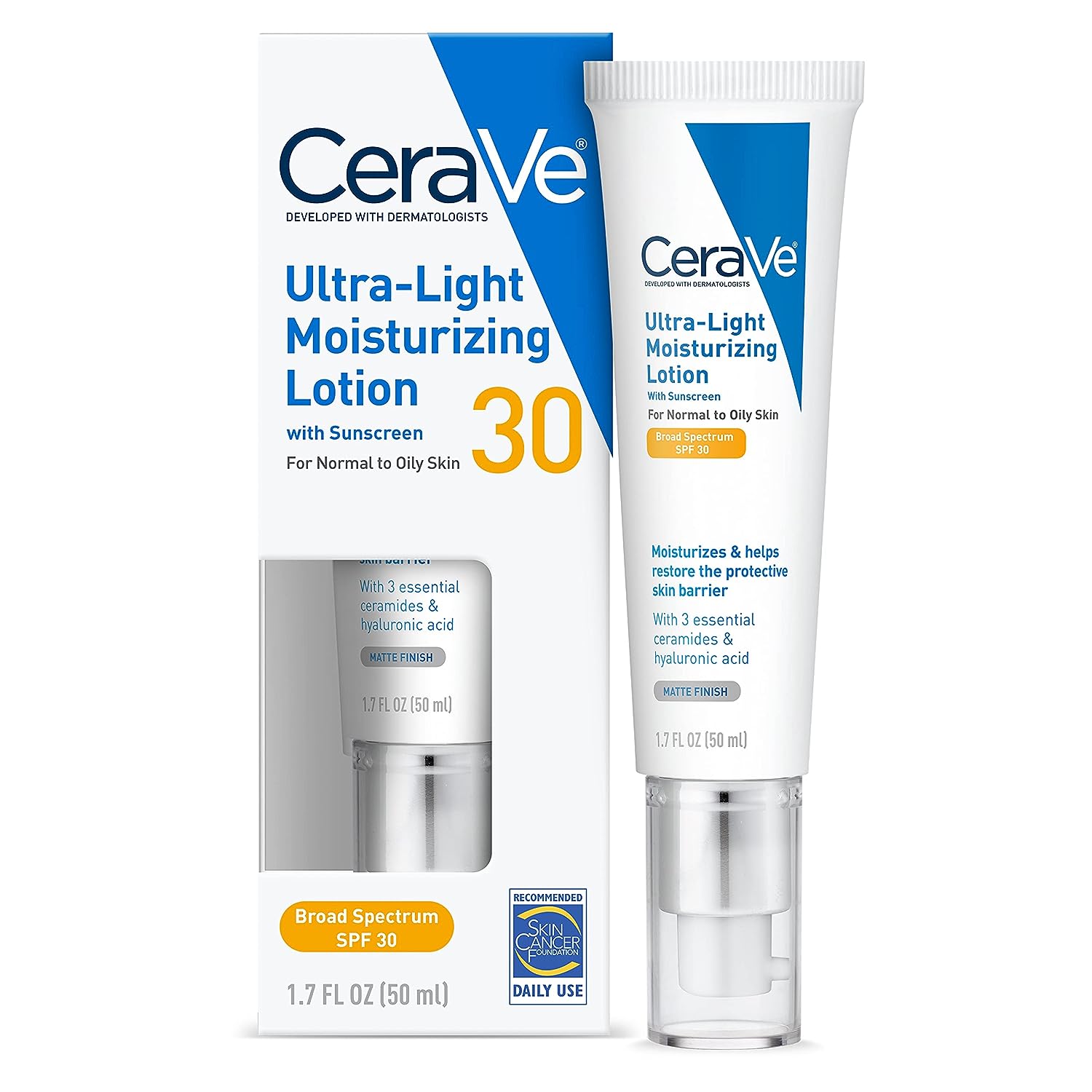 Cerave Ultra Light Moisturizing Lotion with Sunscreen SPF 30, 50mL