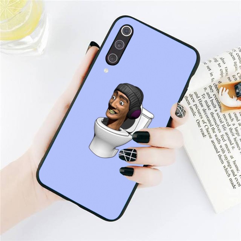 Skibidi Toilet Mobile Cell Phone Case for Xiaomi Redmi Note 12 11 10 9T 8 7 Pro 9 9A 9C 8 Black Soft Phone Cover Funda. 