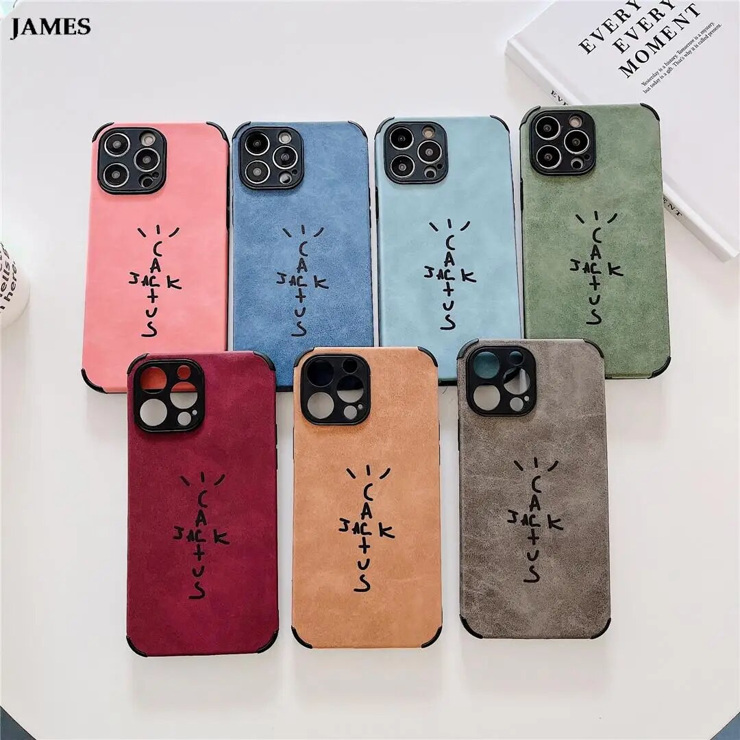 JAMES English ASTRO Travis Scott Cactusjack Phone Case For iPhone 11 12 13 14 15 Pro Max 7 8 Plus X XS XR Anti-fur Cover