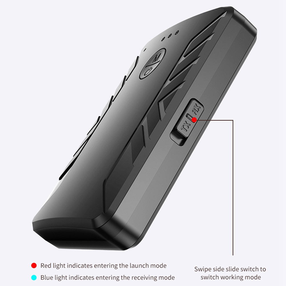 4 in 1 Multipoint Bluetooth 5.0 Audio Transmitter Receiver for TV PC Connect 2 Headphones 3.5mm Stereo with MIC. 