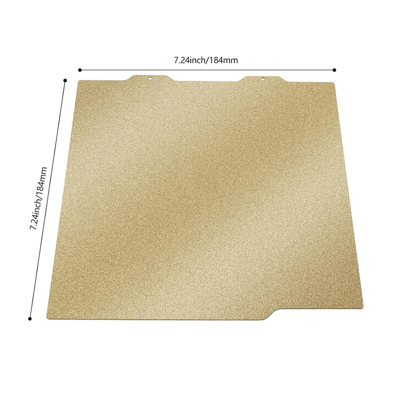 Mini PEI Powder Coating Build Plate 184 X 184 Mm/ 7.24 X 7.24inchs for Bambu-Lab A1 Textured Spring Steel Sheet. 