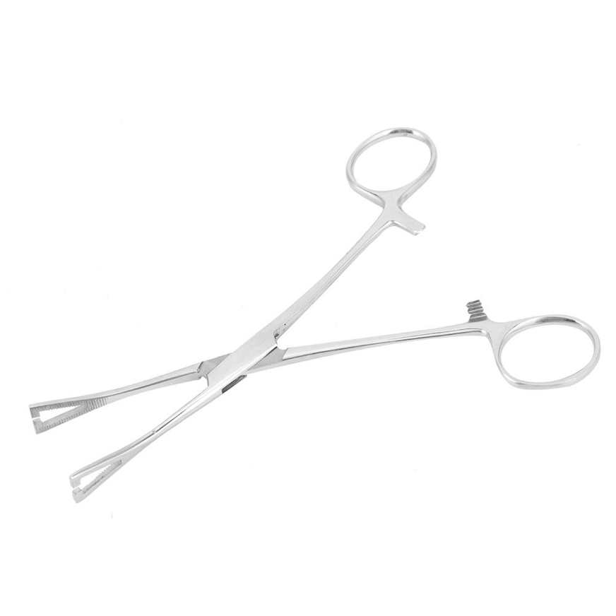 Piercing forceps sponge surgical clamp for ear piercing body. 