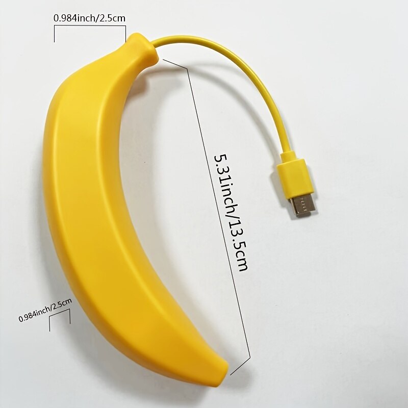 RUNBERRY Adorable Funny Banana Shape Design USB 2.0 4 Port Hub, Portable Creative Extender, Suitable for PC Mac Laptop. 