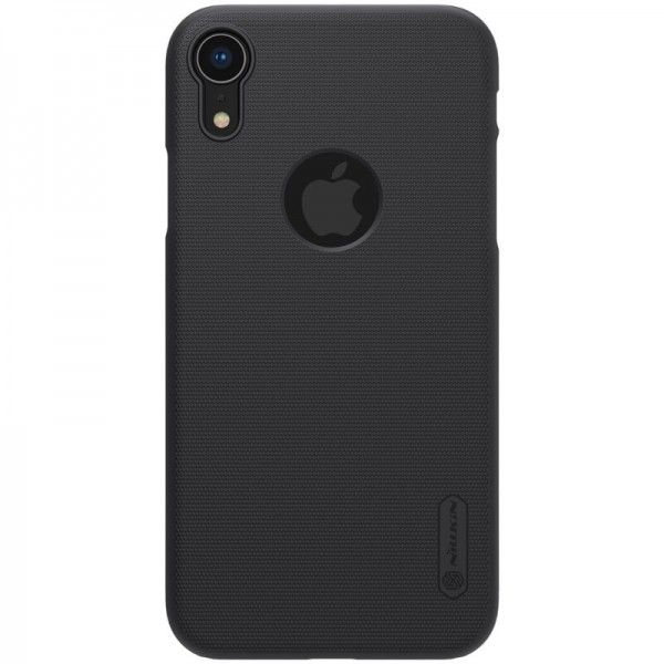 Nillkin ( iPhone XR ) Super Frosted Shield Matte cover case for Apple iPhone XR (with LOGO cutout) - Black. 