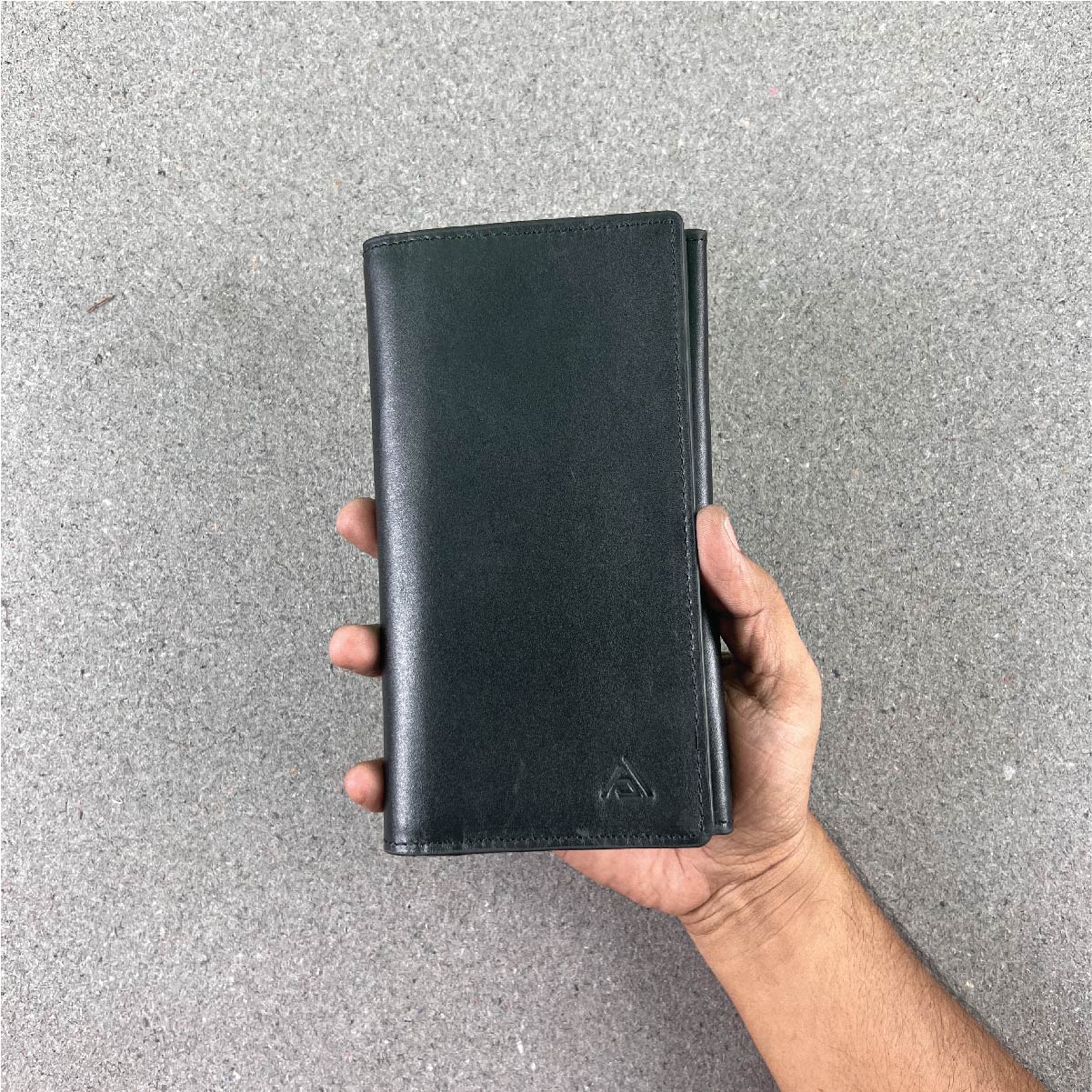 Leather Multinational Single Mobile  Long Moto Wallet AB-LDW02. 