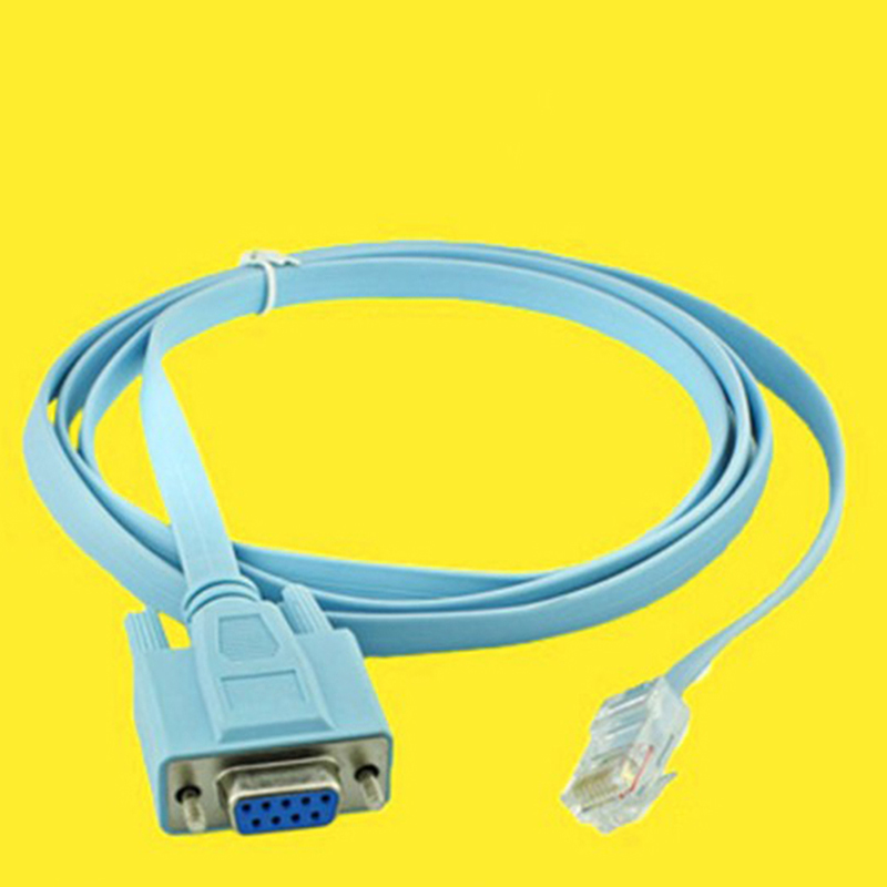 【FUPANG】1PC RJ45 to RS232 com serial port 9-hole crystal DB9 to Creek