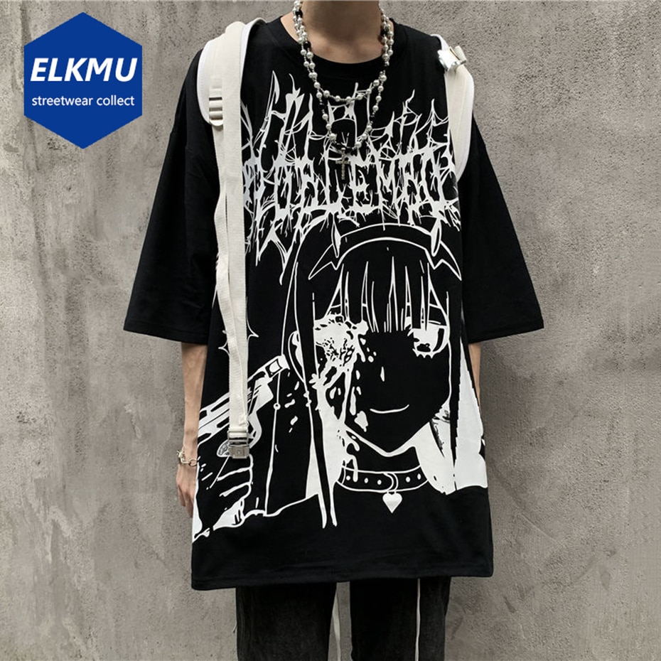 Venda Anime Motosserra Homem T-shirt 100% Algodão Hip Hop Vintage Lavado  T-shirts Para Os Homens, As Mulheres Harajuku Gótico Streetwear Tops Tees <  Topos & Tees \