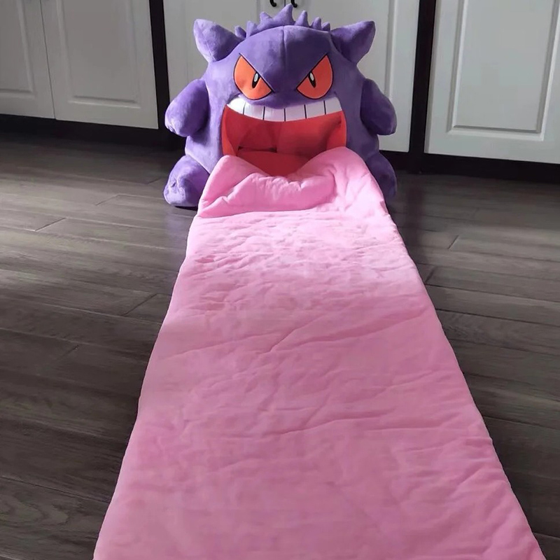 Pokemon Plush Gengar Big Tongue Plushies Anime Peripheral Toy Gengar Sleep Pillow Dual Purpose Nap Blanket Stuffed Plush Doll. 