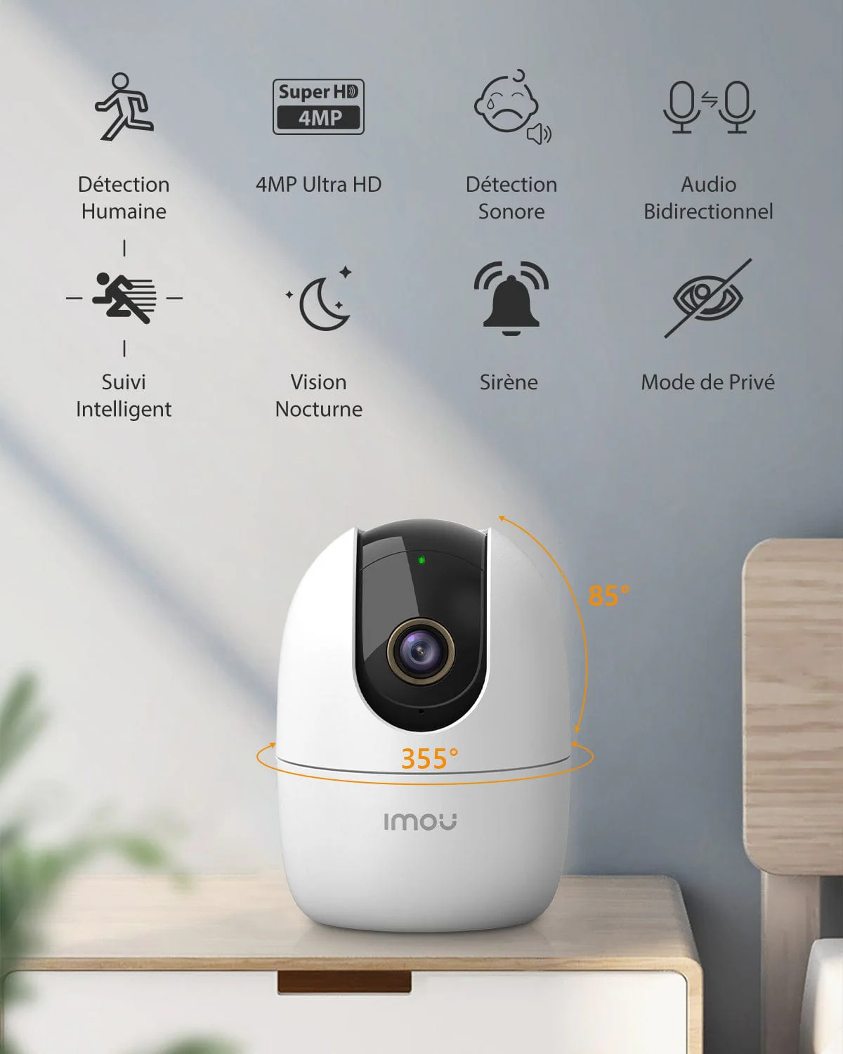 Dahua imou Ranger 2 (3.6mm) (3.0MP) Wi-Fi Dome IP Camera #IPC-K2EP-3H1W. 