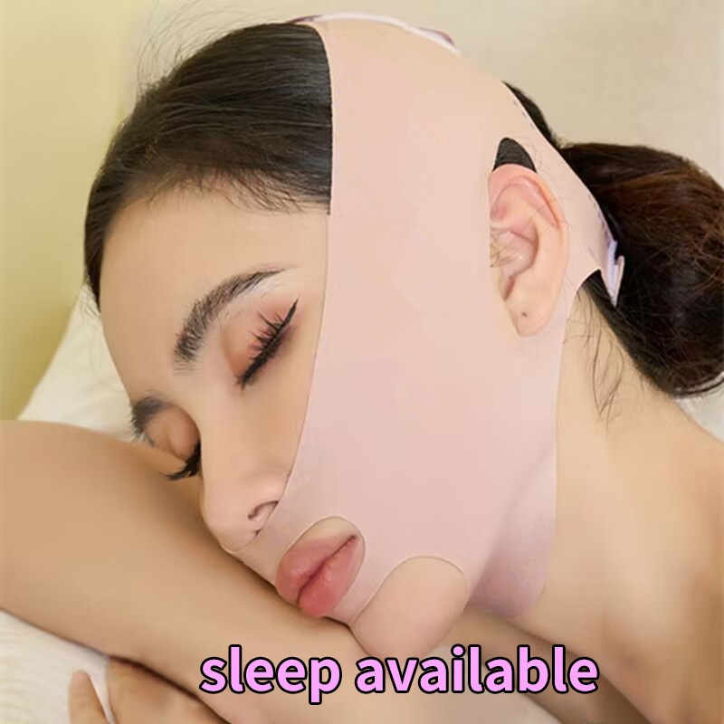 Breathable V Face Band Cheek Lift Up Face Thin Mask Reduce Double Chin V-Line Shaping Bandage Anti Wrinkle Face Bandage. 