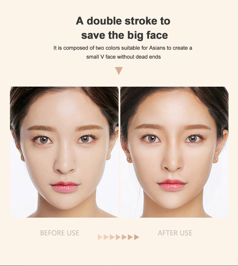 Concealer Pen Face Make Up Liquid Waterproof Contouring Foundation Contour Makeup Concealer Stick Shadow Repair Pen Dual-use. 
