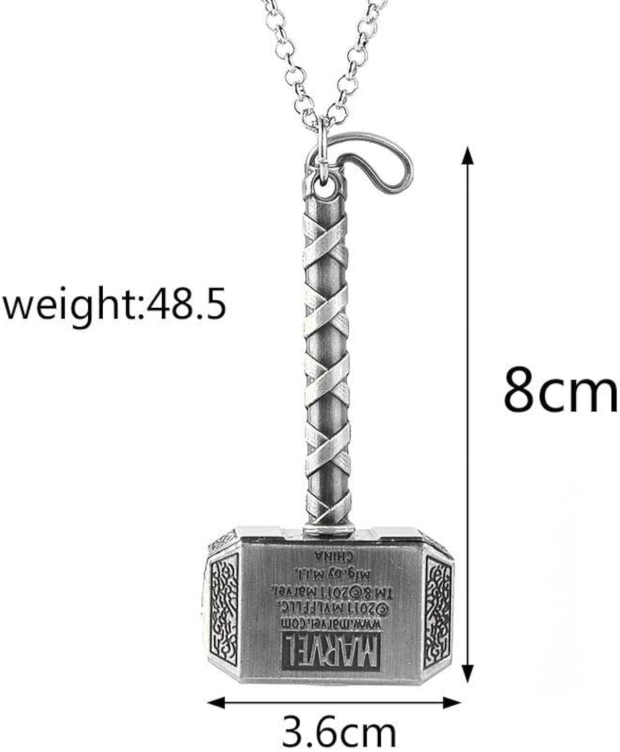 Thor Hammer Keychains Key Ring. 