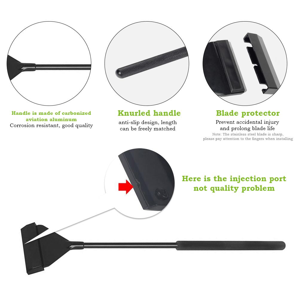 Aquarium Algae Scraper Fish Tank Cleaner Keep Hands Dry Sharp Scraper to Remove Algae 90CM. 