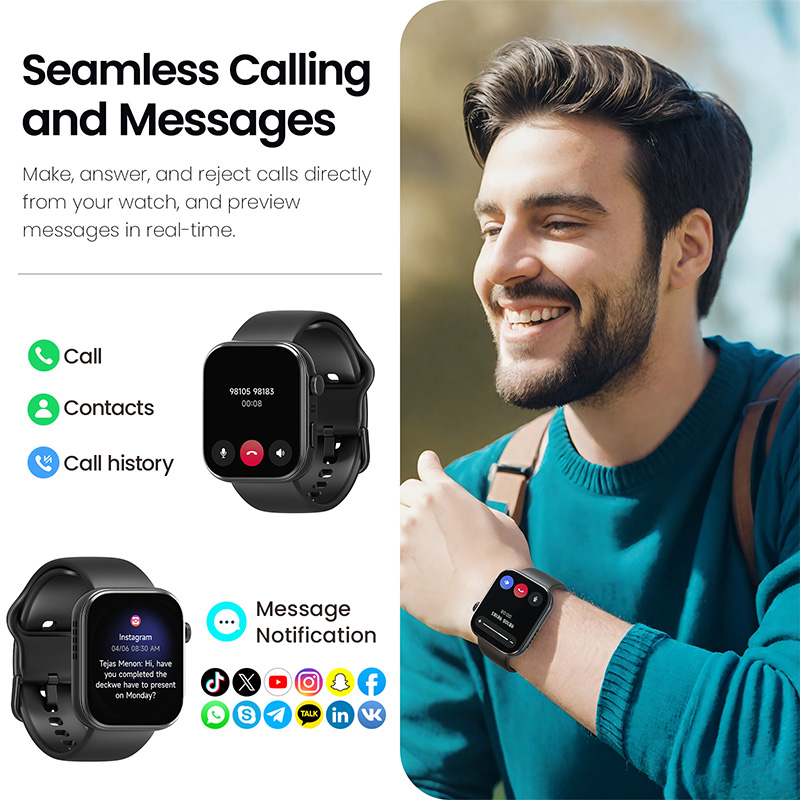 TOZO S6 Smartwatch Bluetooth Call 1.85”AMOLED Ultra HD Screen | Daraz.com.bd