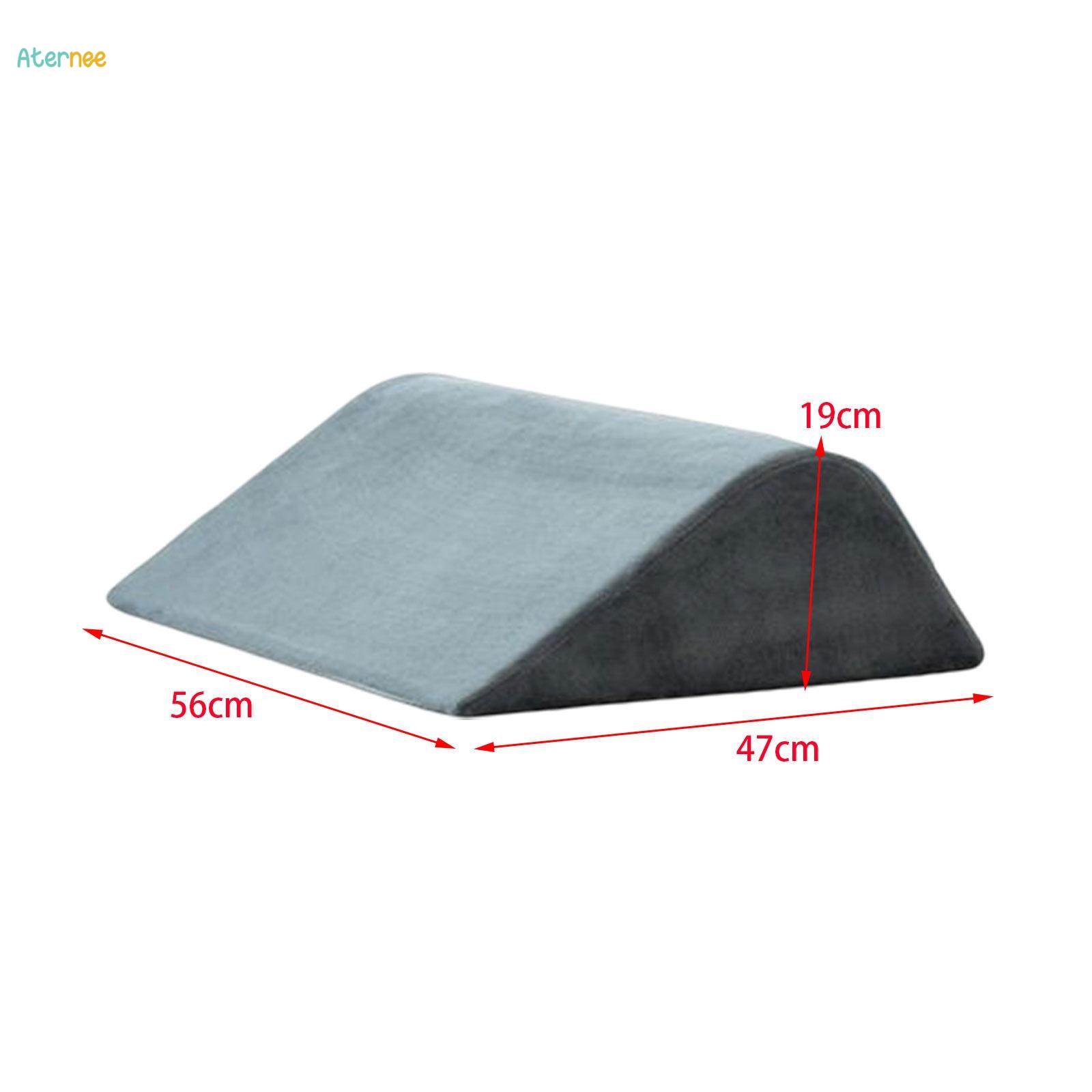 Bed Wedge Pillow, Elevated Leg Rest Pillow, Soft Triangle Legs Knees and Back Support Pillow, Leg Pillow for Sitting, Reading, Sleeping. 
