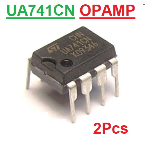 2Pcs- UA741CP UA741CN UA741 IC 741 Op Amp Operational Amplifier IC OPAMP Low Power Dual Operational Amplifiers LM741 DIP 8 Pin Leads IC. 