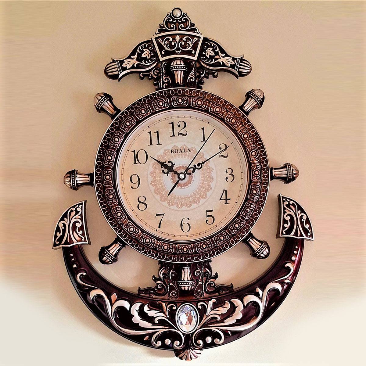 Advanced inspiring - Exceotional Quality - Quartz Oreva Decorative Retro Anchor Wall Clock - Vintage Choice - Expression of Yourself. 