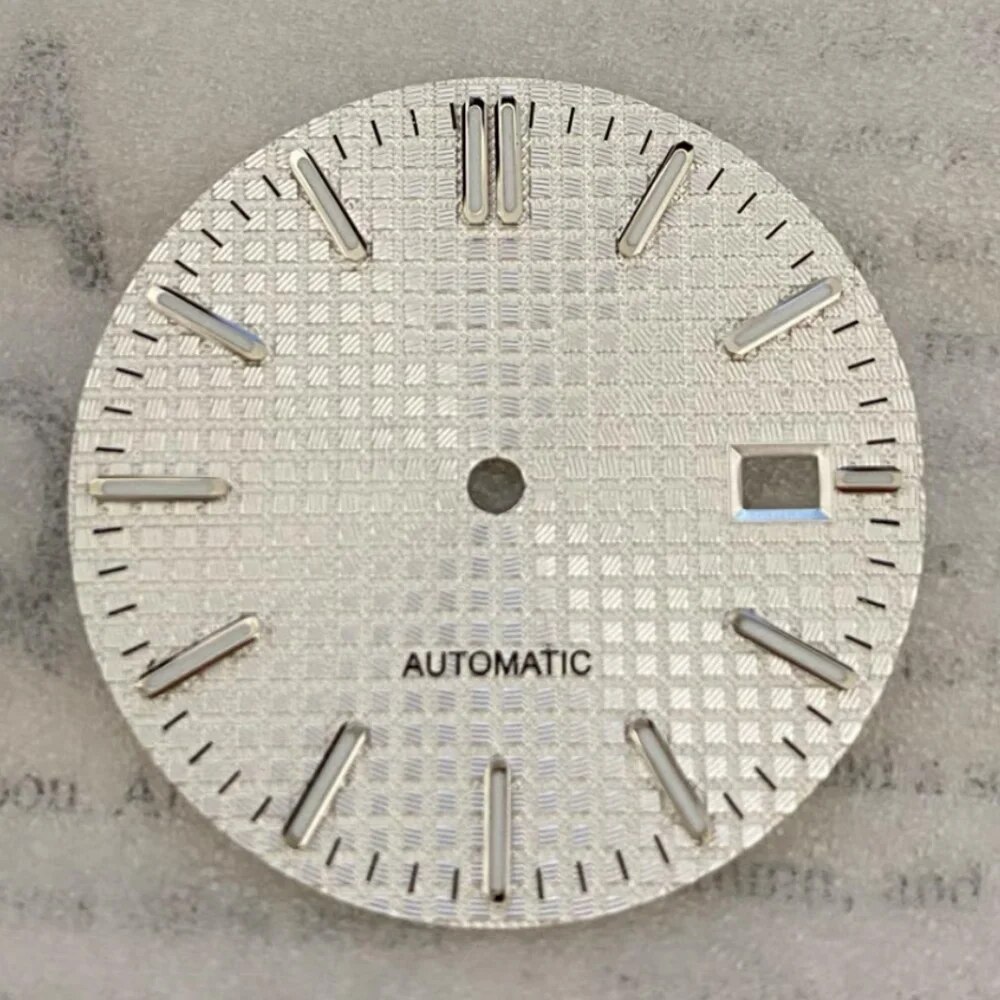 31.8mm Dial, Suitable for NH35/NH36 Mechanical Movement,Green Luminous Scale, Modified Parts of Oak Mechanical Watch. 