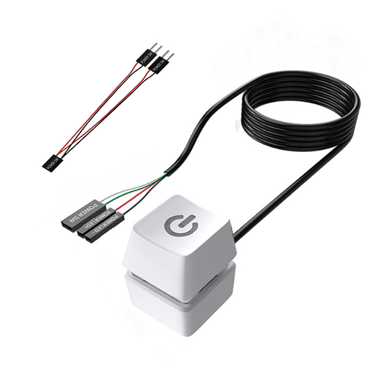 PC Power Button 6 Ft 7 Led Effect. 