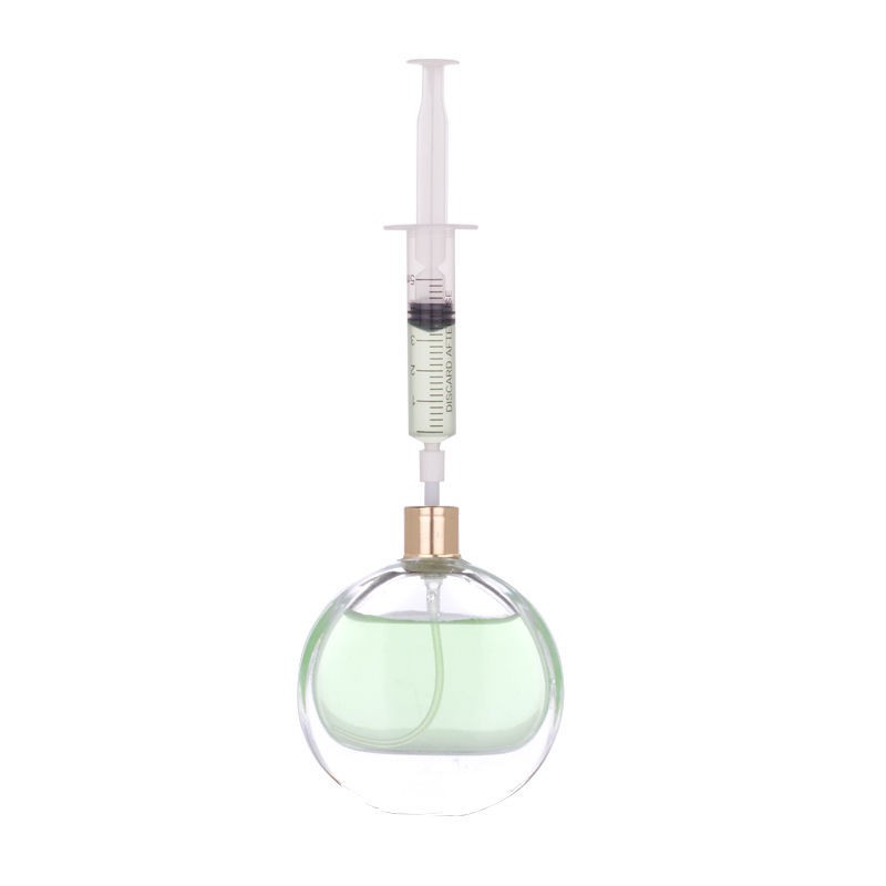 Perfume Extracts, Liquid Solution - Pump With Specialized Extraction Syringe. 