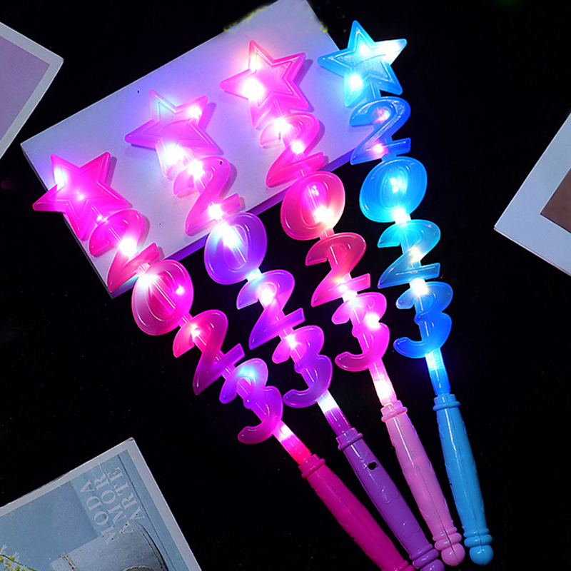 PERNG TEHE Magic Wand Fairy Stick Flash Light Wand Girl Night Toy Gift Educational Toys. 