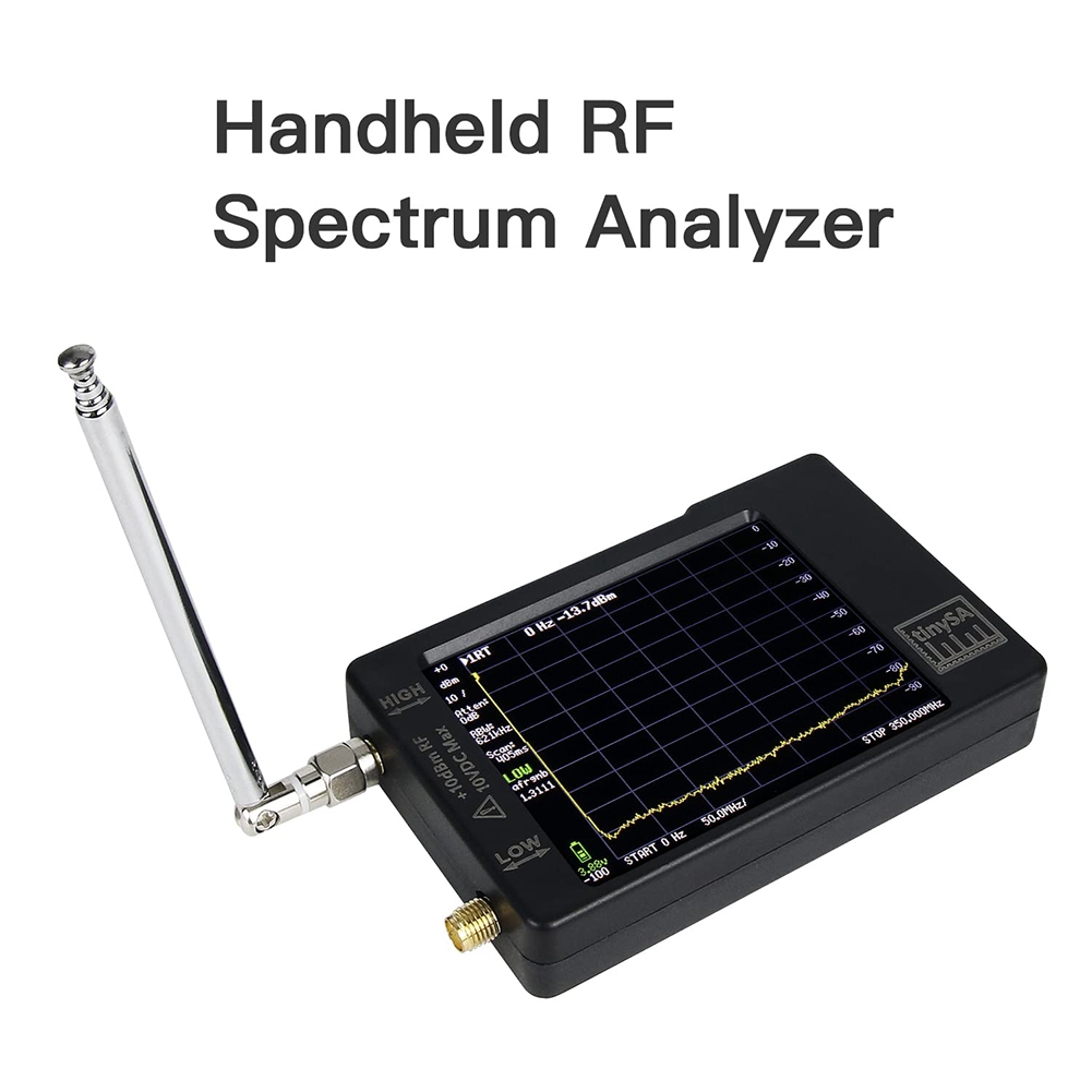 Handheld RF Spectrum Analyzer 2.8 Inch Display Built-in Battery. 