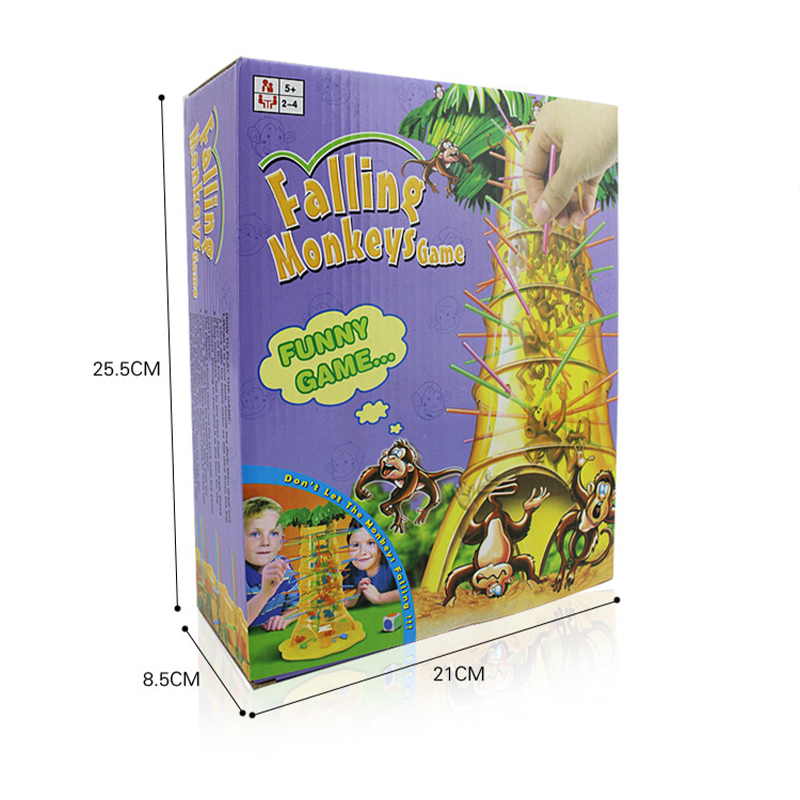 Children Mini Balance Tree Flipping Monkey Lottery Game Monkey Falls Down Family party Interactive Desktop Board Draw Game Toy. 