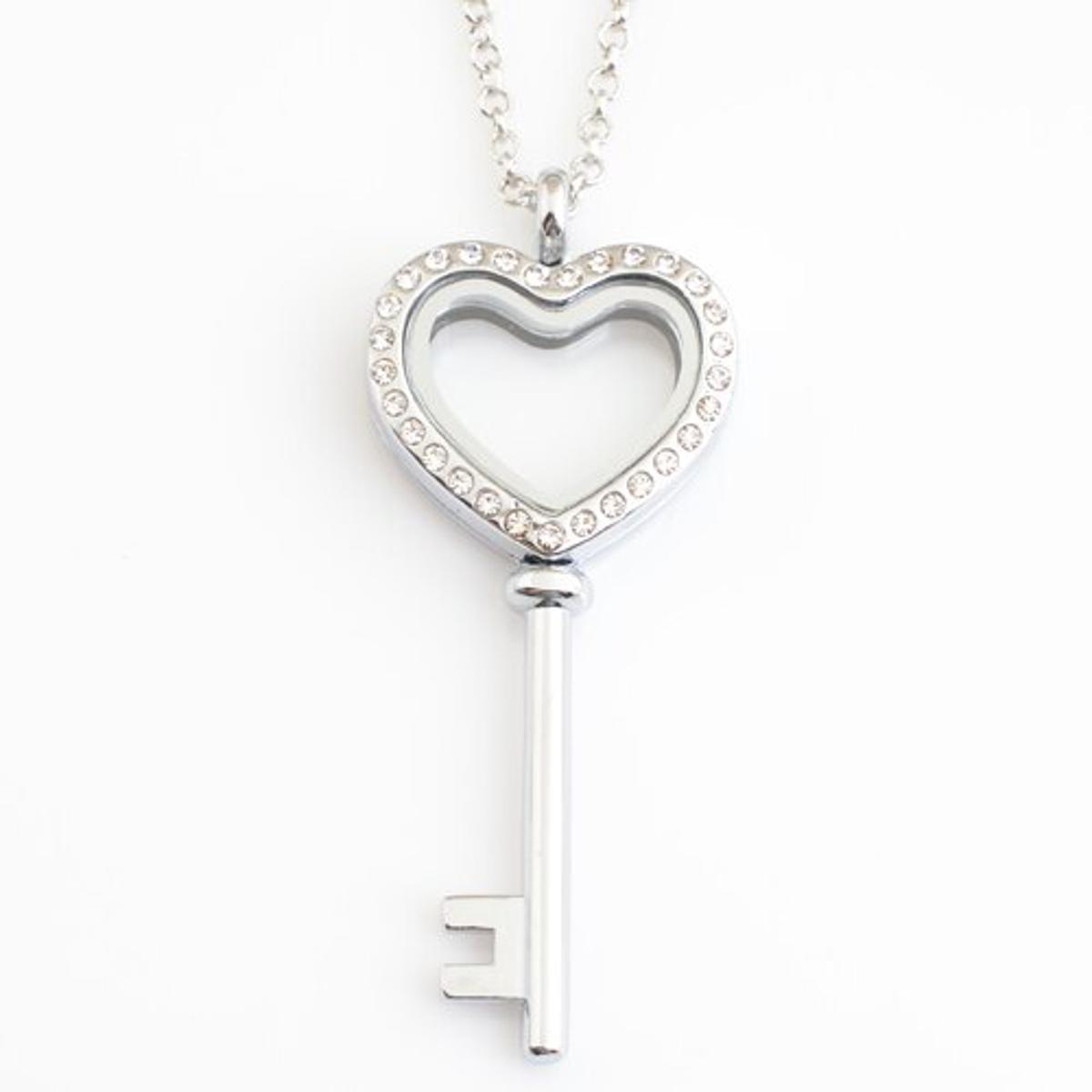 【VisioN Shop】arrive polished floating locket,AQUA KEY TO MY HEART locket included for free)(null)
