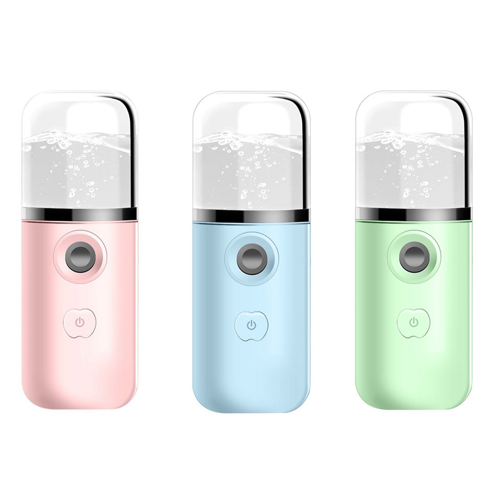 【Hengli jewelry story】(NEW)Mini 25ml Face Steam Humidifier Mist USB Facial r For Personal Face Care - Pink