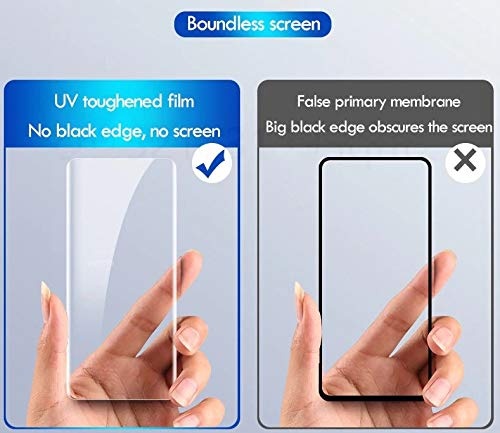 For Honor Magic3 Pro (A+ GRADE) Premium UV Tempered Glass Screen Protector Curved with Liquid Glue and UV Light -Transparent Clear. 