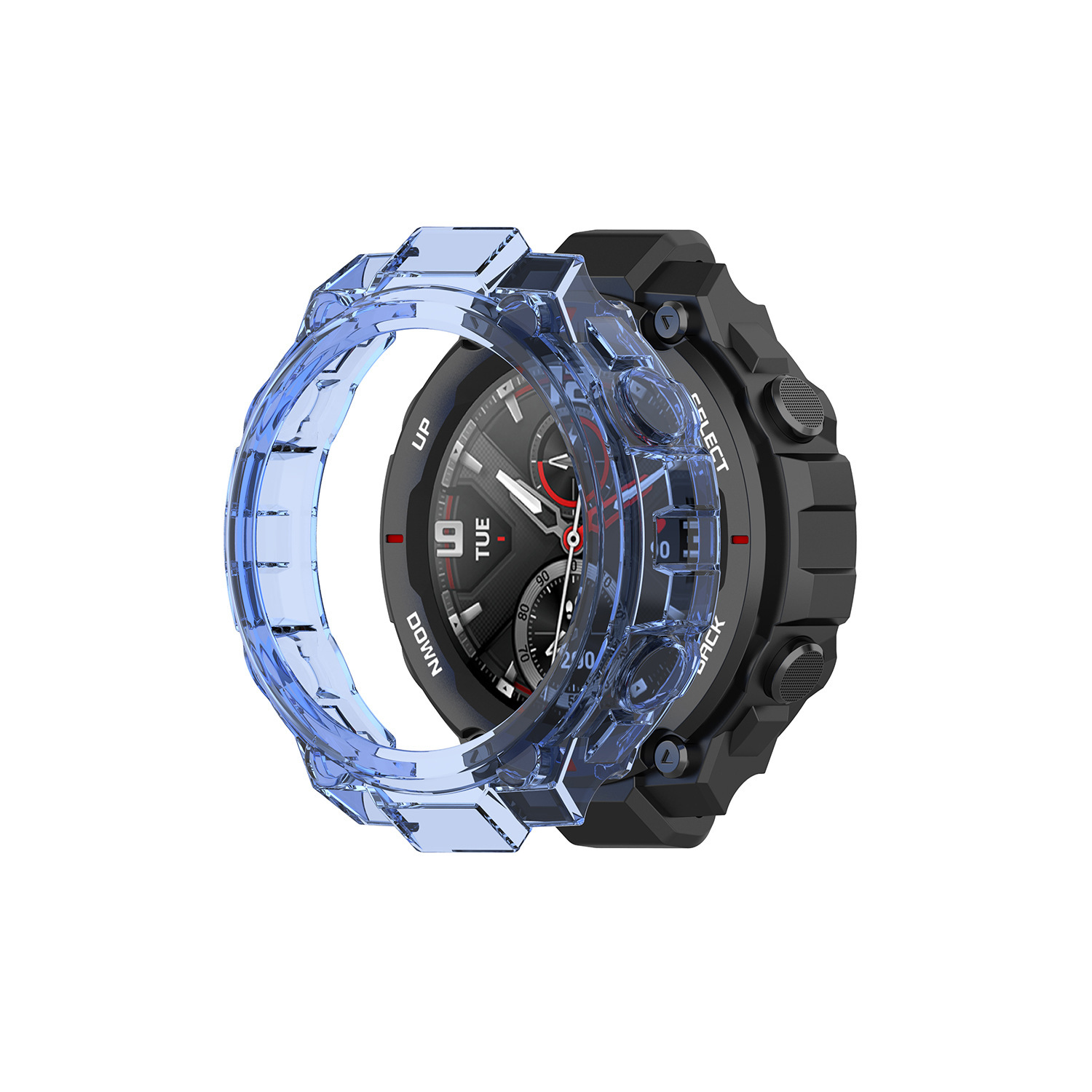 Applicable Amazfit T-Rex Huami A1918 Watch case TPU Transparent T-Rex Pro Protective Shell. 