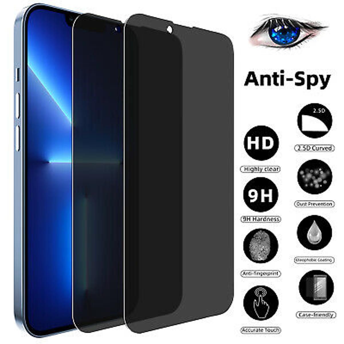 For Apple iPhone 12 Pro Max 1Pcs Premium Luxury Anti-voyeurism Privacy Screen Protector Film Full Coverage Glass