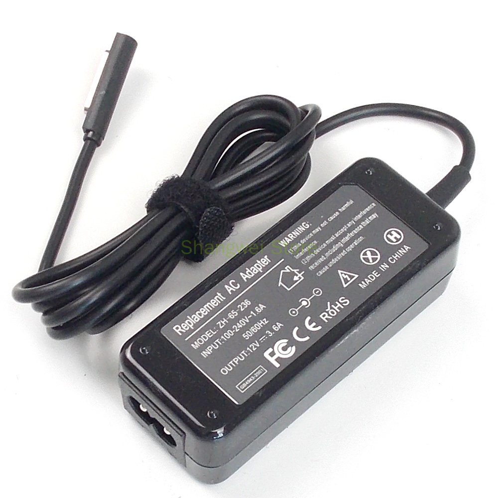 12V 3.6A Notebook Power Adapter Charger for Microsoft Surface 2 1512 1516 1572 7ZR-00001. 
