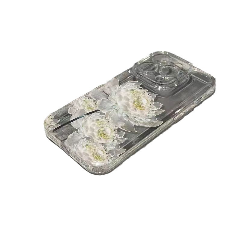 Dok Bua Kao Phone Case Applicable OPPOReno10pro Space Shell A1pro Transparent Findx6/A58x/57. 