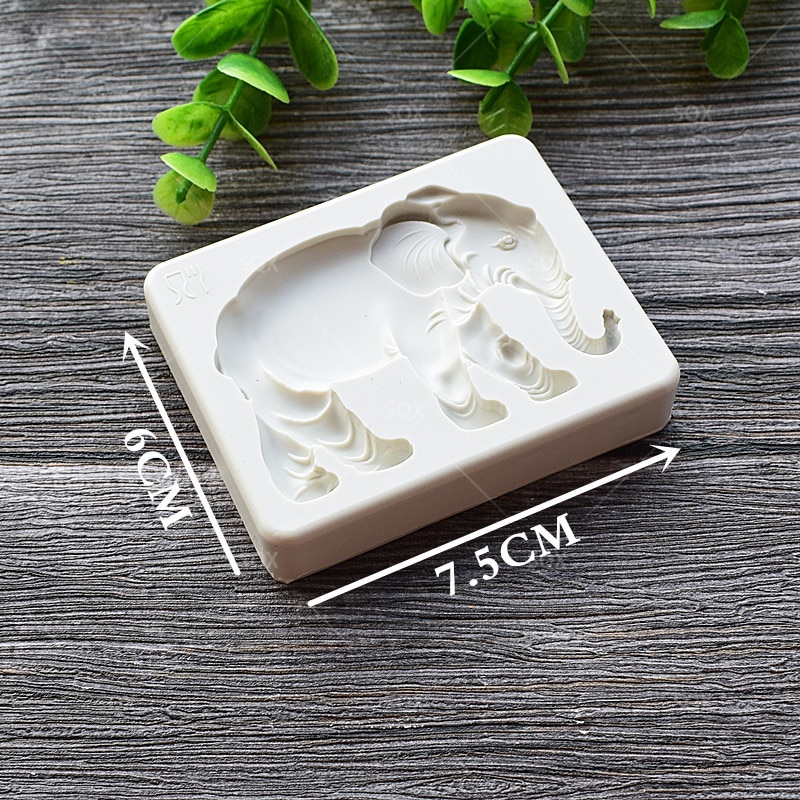 【happy one】Series Elephant Cooking Fondant Baking Molds,Moule Silicone,Cake Decorating Tools Tools MR62. 