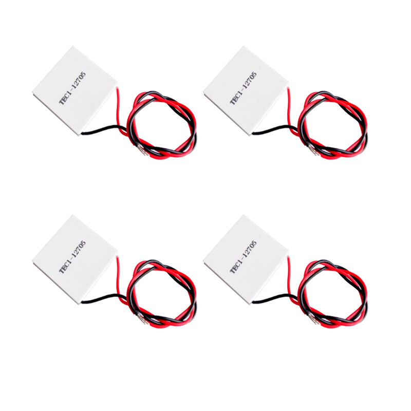 4X TEC1-12705 Thermoelectric Cooler Peltier 40X40mm TEC12705 Peltier Elements Module for Cooler Radiator