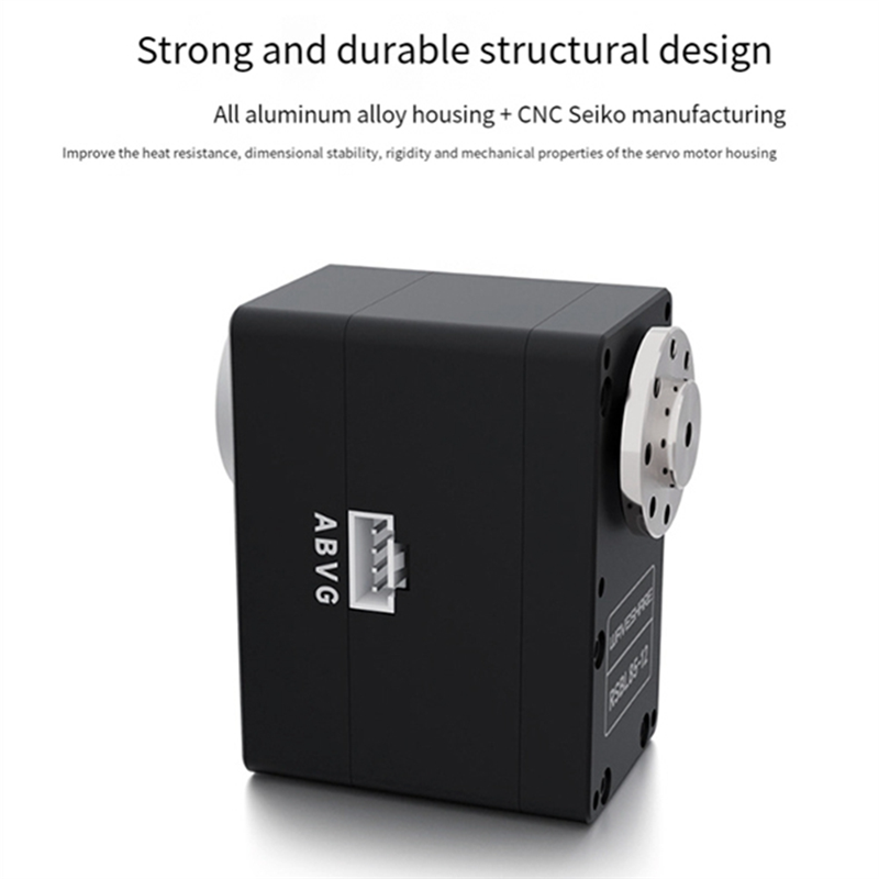 NAMUNY 85KG.cm Motor Aluminum Alloy High Precision High Torque Programmable 360° Magnetic Encoder RS485 Servo Motor,A. 