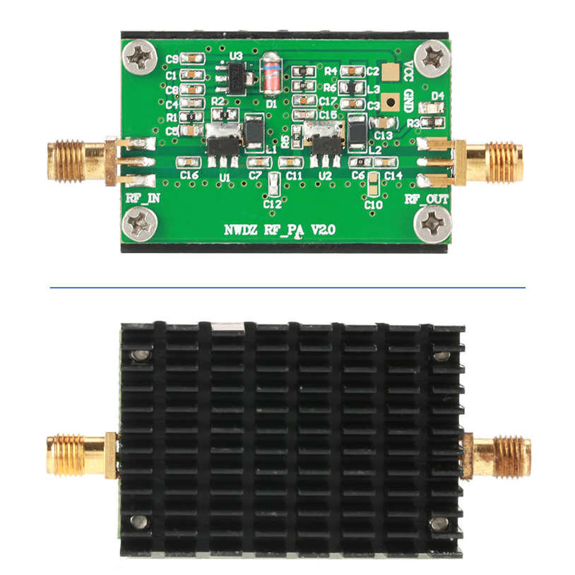 2MHZ-700MHZ 3W HF VHF UHF FM Transmitter RF Power Amplifier For Ham Radio 35dB. 