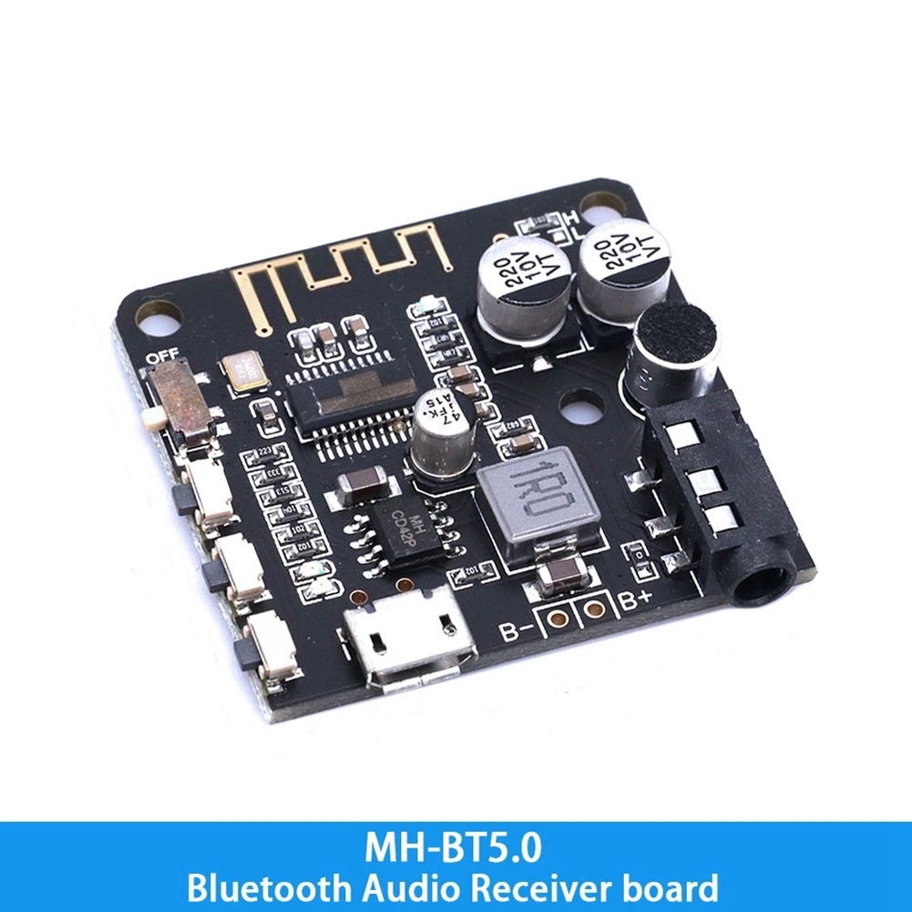 BT5.0 Audio Pro Receiver Car Lossless Audio Receiver with AUX Audio Cable MP3 Bluetooth Decoder Lossless Car Speaker Audio Amplifier Board Module. 