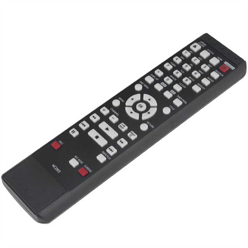 NC003UD NC003 Replacement Remote for Magnavox HDD DVD Recorder MDR535H/F7 MDR557H MDR515H MDR515H/F7 MDR557H/F7. 