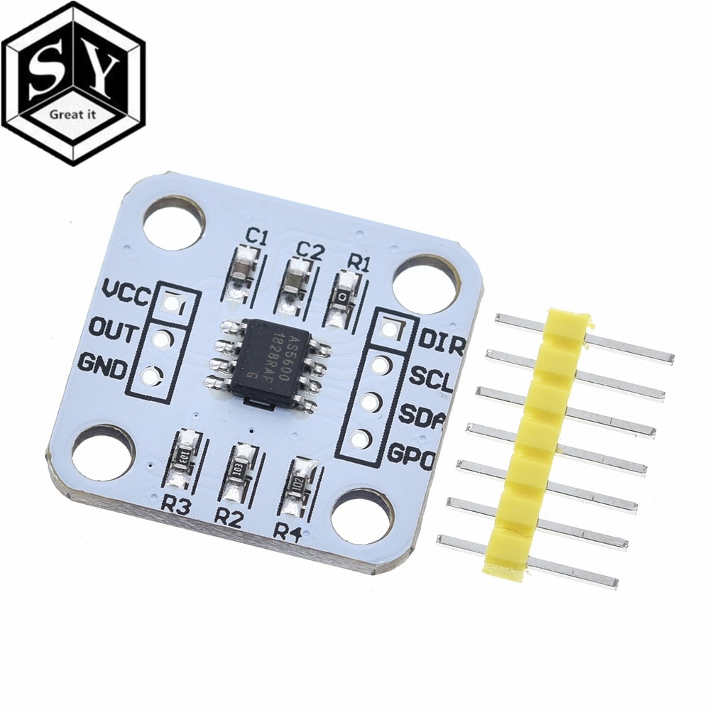 【Alizeker Mall】AS5600 magnetic magnetic induction angle measurement sensor module 12bit high aduino. 